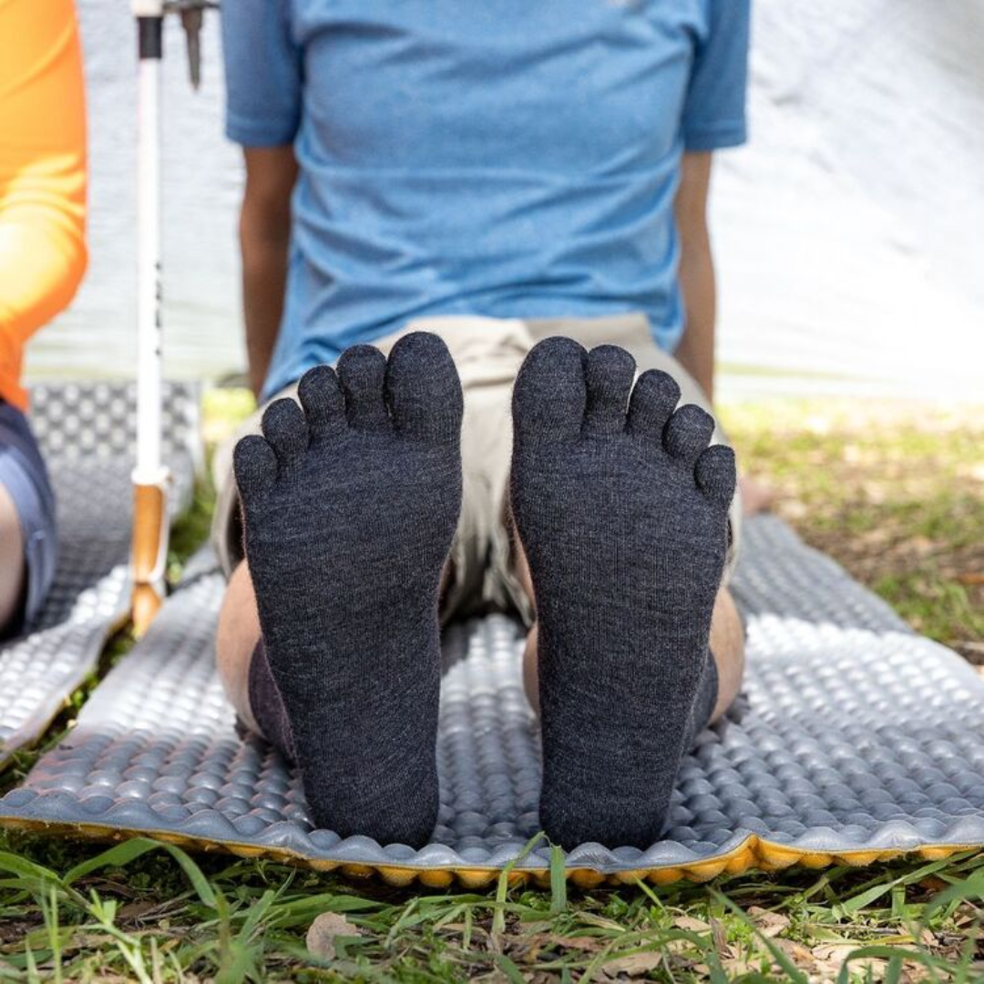 Injinji Ultra-Thin Crew Wool Toe Socks