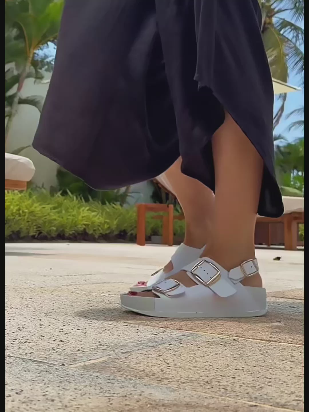 White Sandals and Palm Trees